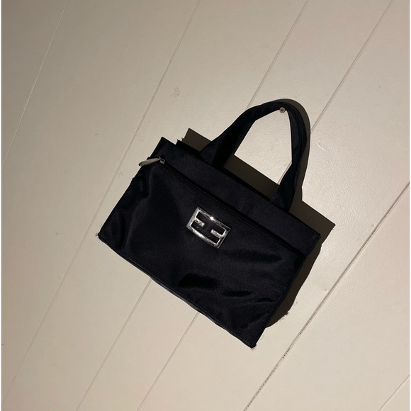 Black Handbag in Fendi Style “VENETO” - Picture 1 of 4